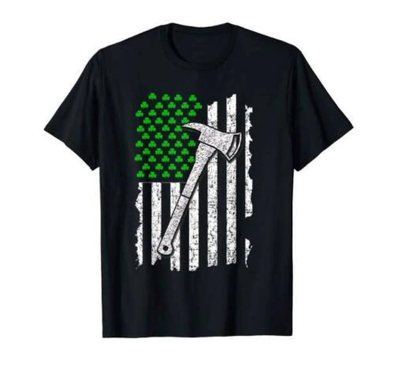 Рубашка Пожарника с ирландским флагом St Patricks размер S-3XL | Мужская одежда