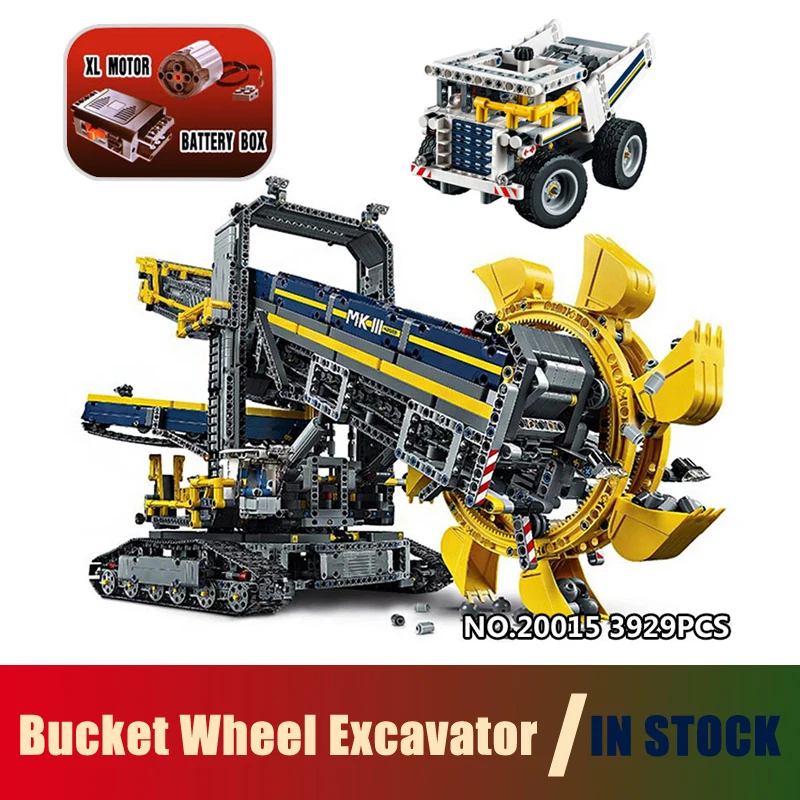 

Models building 20015 3929Pcs Bucket Wheel Excavator Building Blocks Compatible with lego Creator Technic 42055 toys & hobbies