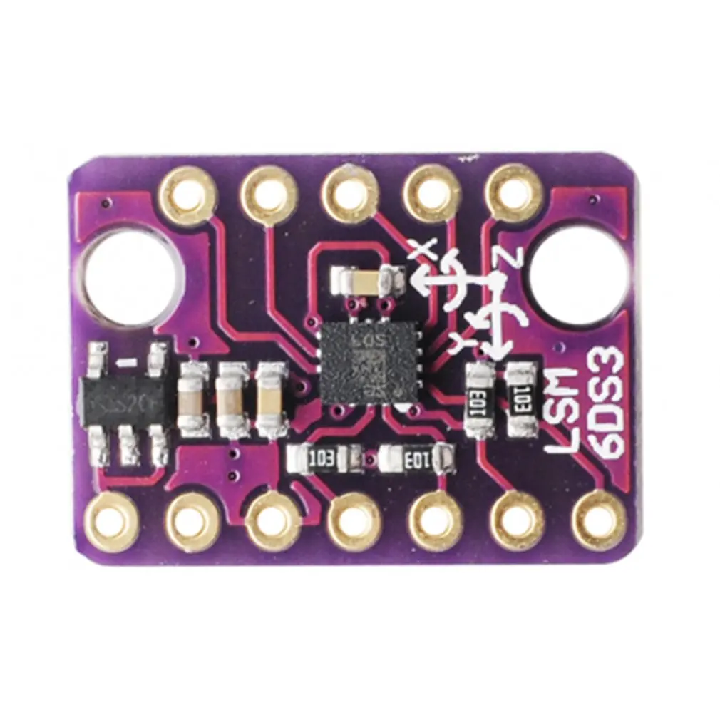 LSM6DS3 IIC/SPI Акселерометр Модуль Угол наклона Breakout модуль передачи Встроенный цифровой Температура Сенсор I2C Интерфейс