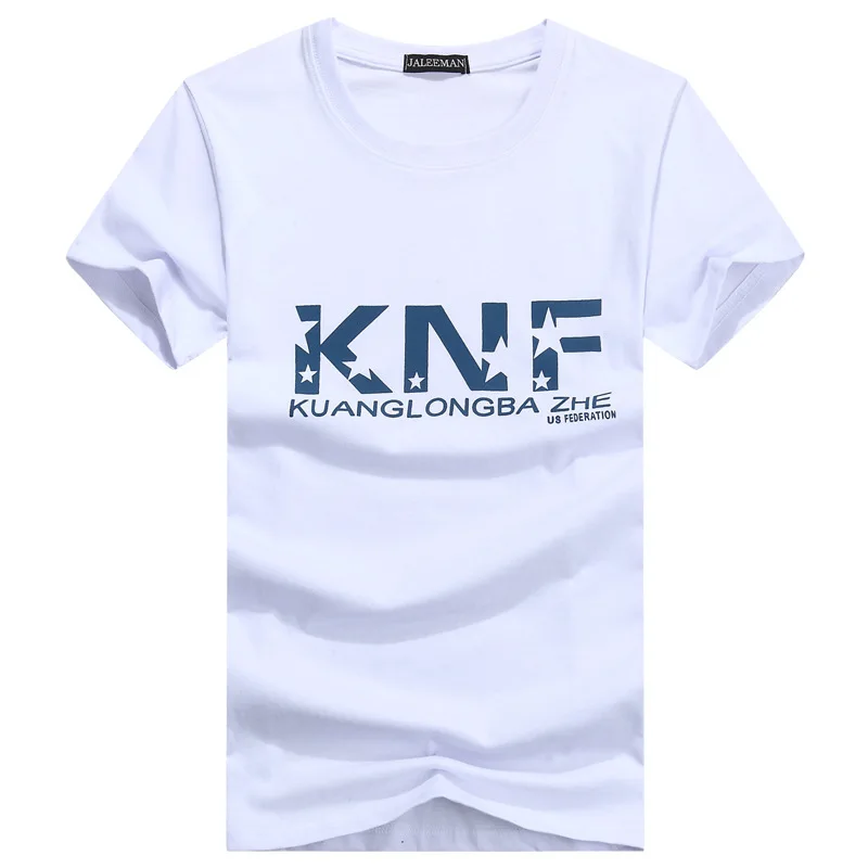 Мужская футболка с буквенным принтом KNF уличная в стиле хип хоп большие размеры 5XL