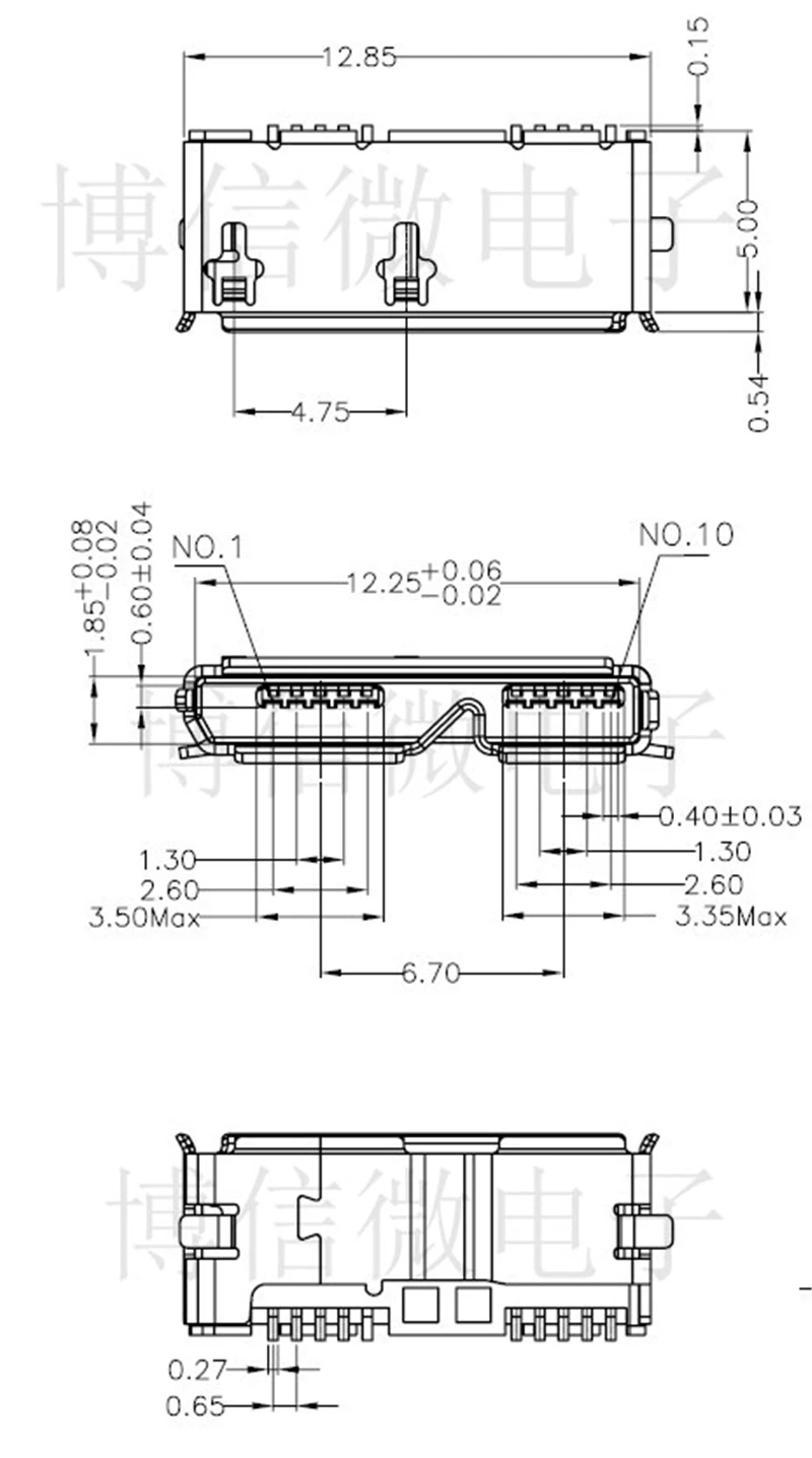 Гнездовой разъем G42 Micro USB 3 0 B типа SMT для жестких дисков 2 шт.|connector industrial|connector
