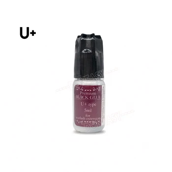 

5ml Eyelash Extension Glue 1-3 Seconds Fast Drying ULTRA U+ Eyelashes Glue Pro Lash Glue Black Adhesive Retention 5-7 weeks