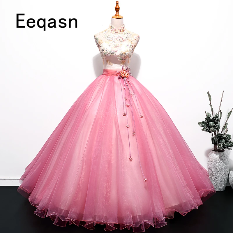 vestido rosa princesa