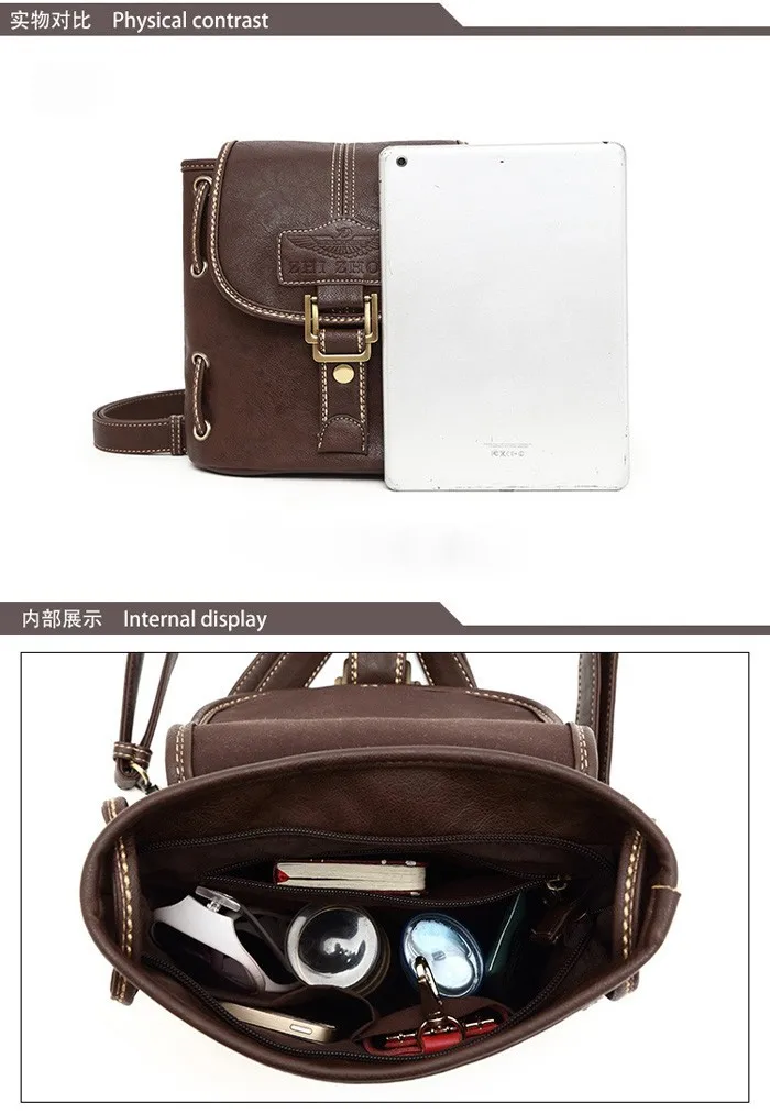 leather women backpack