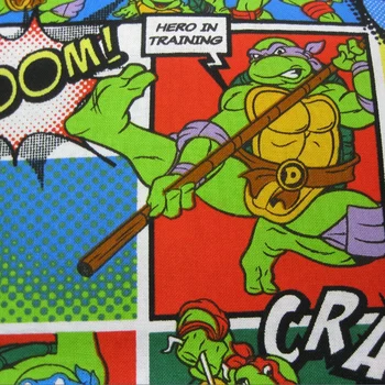 

Children Fabric 100%Cotton Fabric Lovely Super Green Tortoise Printed Fabric Quilting Patchwork Sewing Baby Clothing 105cm Wide