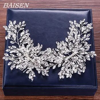 

Rhinestone Hair Comb Wedding Hair Accessories Bride Hair Comb Rhinestone Wedding Headbands Crystal Bride's Tiaras Head Adornment