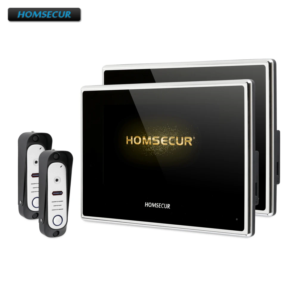 HOMSECUR 7 "проводной AHD видео и аудио смарт-дверной звонок с UI Интерфейс для квартиры BC051HD-S + BM718HD-B