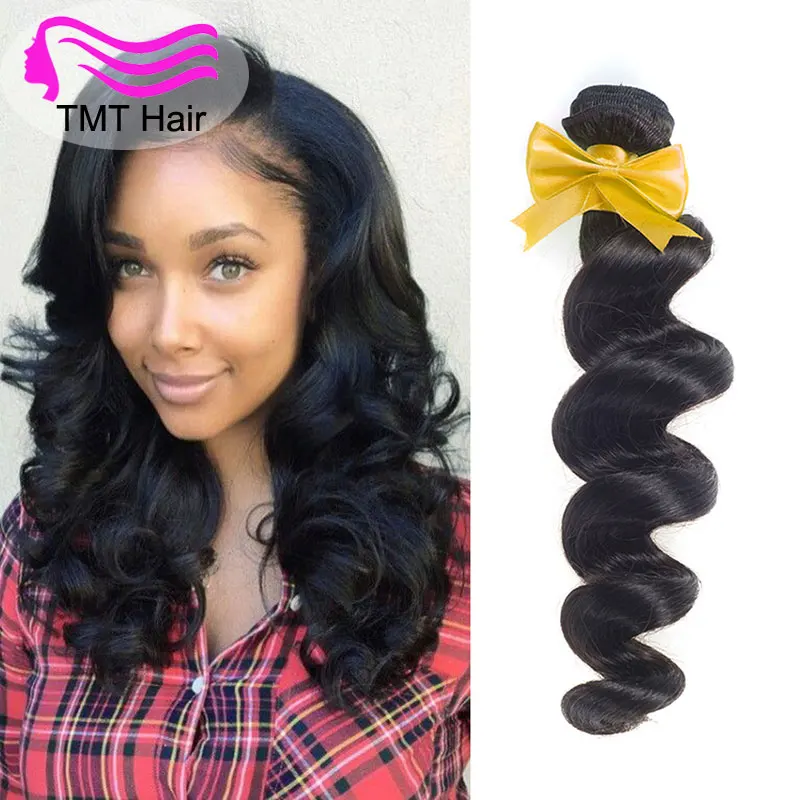 Tmt 10a Brazilian Virgin Hair Loose Wave Virgin Hair 4 Bundles