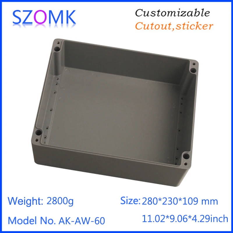 szomk IP66 die cast aluminum waterproof enclosure for electronics aluminum case waterproof equipment junction box  (8)