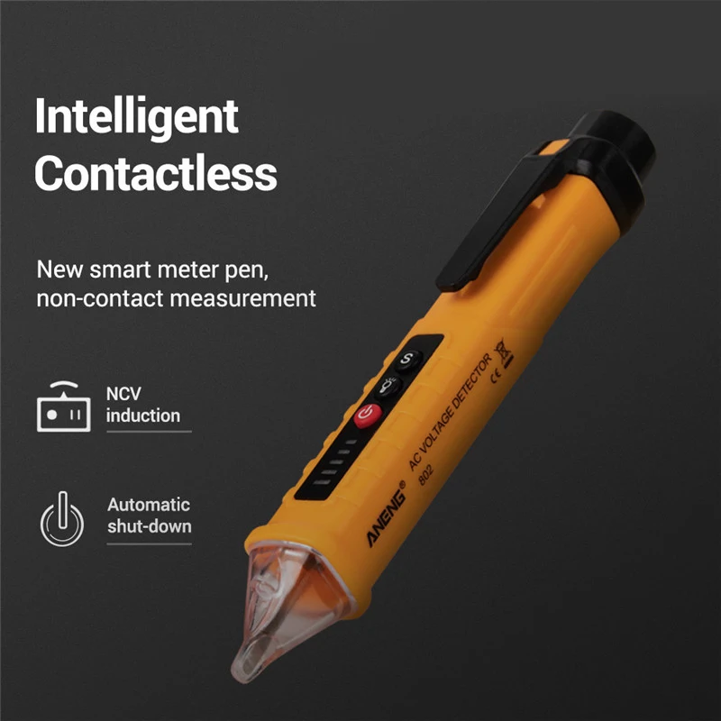 Novel AC 12~1000V Non-Contact Electric Voltage Alert Detector Test Pen Shipping | Инструменты