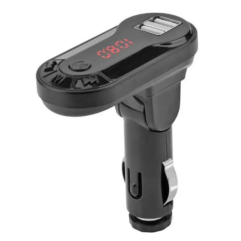 

VODOOL I9 Wireless Bluetooth Car Kit FM Transmitter Handsfree Car Kit MP3 Music Player USB Charger Support TF Card U Disk
