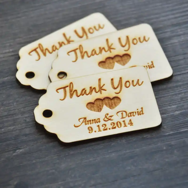 Detail Feedback Questions About Personalized Thank You Wedding Tags