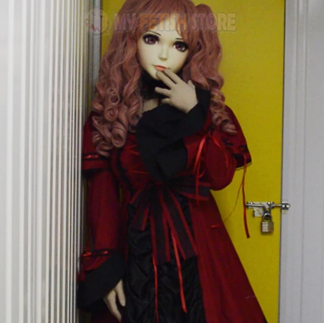 (Mei 03) Женская симпатичная маска кигуруми с полуголовкой из смолы глазами BJD