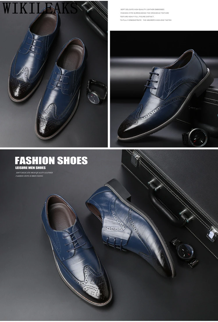 sapatos de couro formal sapatos de couro para homem