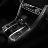 Carbon Fiber Gear Box Panel Cover Dashboard Panel Internal Gear Side Moulding Cover Trim LHD For Honda Civic 10th 2016 2017 2022 ► Photo 1/5