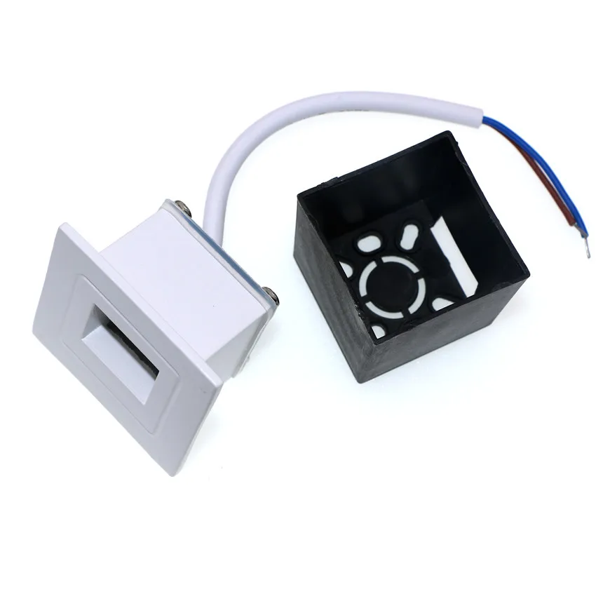 3w led Stair Light with Embedded box Aluminum Step Lights Outdoor LED Wall Lamp Footlight Waterproof IP65 BL04