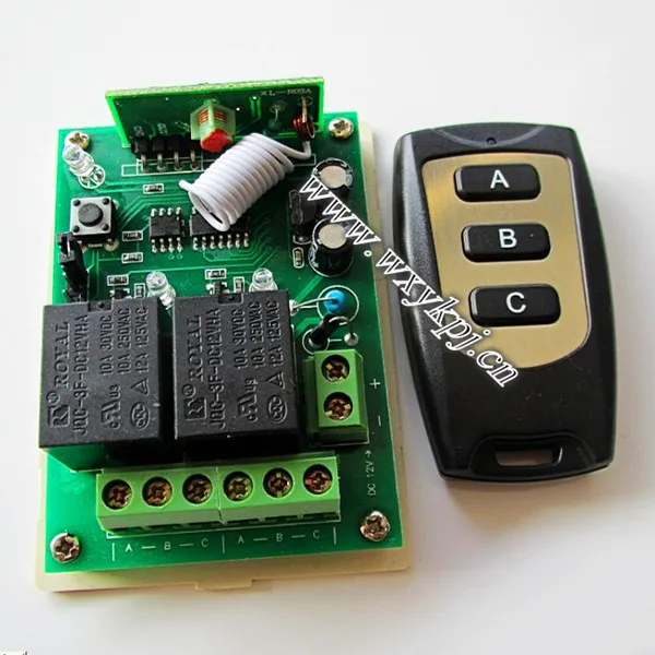 

Free Shipping 12v rf wireless remote control switch system 433mhz waterproof light switch