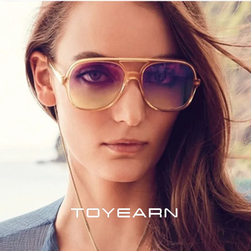 

2019 New Sexy Women Fashion Brand Designer Twin-Beam Sunglasses Women Gradient Shades Sun Glasses for Female Gafas Oculos De Sol