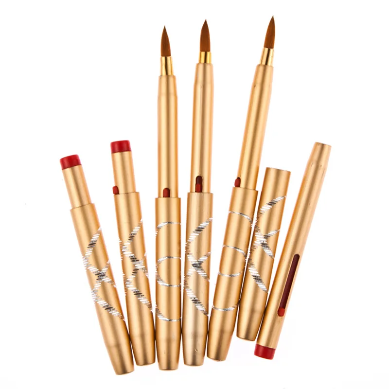 2016 12pcs Aluminum Portable Flexible Makeup Brushes set Lip Brush Tool Cosmetic Makeup For Face Beauty