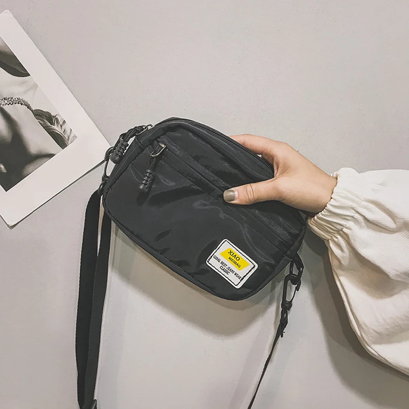 

New Women Solid Oxford Bag Waterproof Zippers Shoulder Bags Ladies Fashion Messenger Bags
