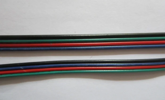 590 кабель-удлинитель RGB 4-контактный кабель удлинитель провода AWG22 для светодиодной ленты RGB свет 5050 медный провод ПВХ кабель RGB