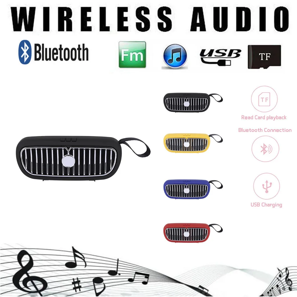 Уличный портативный мини беспроводной динамик проигрыватель USB радио Fm Bluetooth tf