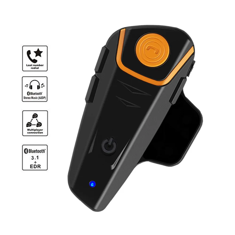 

Dropshipping Original BT-S2 Pro Moto motorcycle helmet intercom IPX7 Waterproof FM 1000M Motorcycle Intercom bluetooth Headset