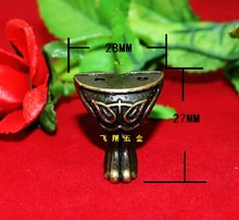 20Pcs vintage 28mm X 27mm wooden box feet