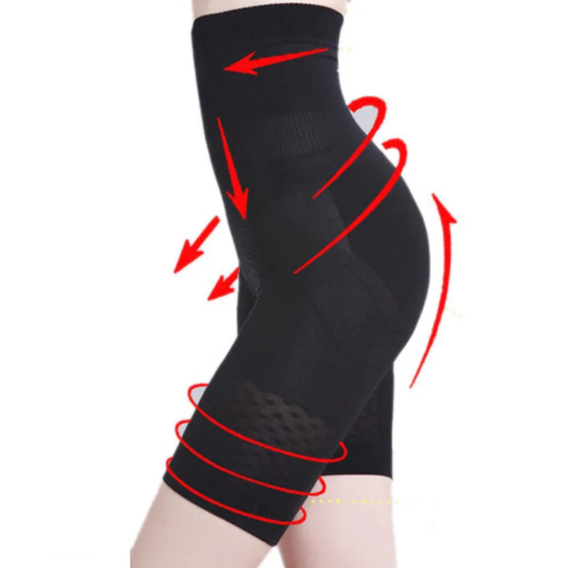 

Big Size Women High Waist Thin Control Panties Butt Lifter Shaping Knee Length Boyshort Tummy Control Belly Shaper Plus Size 3XL