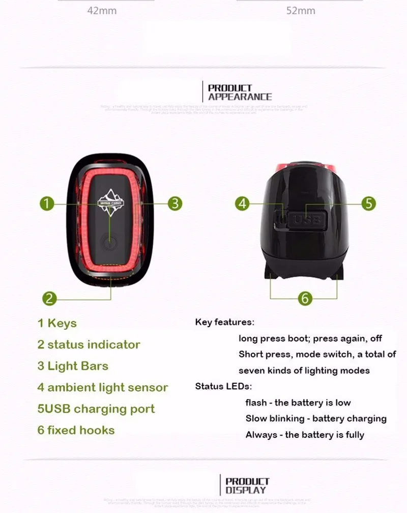 Flash Deal Basecamp Rear Bike light Taillight Safety Warning USB Rechargeable Bicycle Light Tail Lamp LED Cycling Bycicle Light BC-425 1 Flash Deal Basecamp Rear Bike light Taillight Safety Warning USB Rechargeable Bicycle Light Tail Lamp LED Cycling Bycicle Light BC-425 1