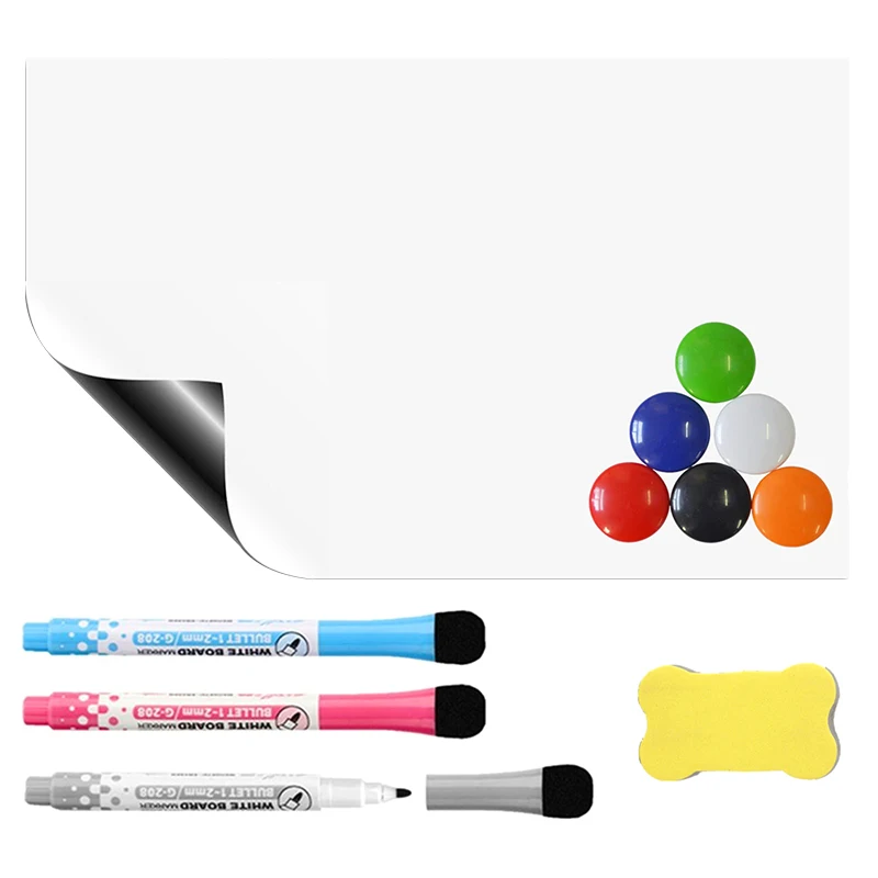 Dry Erase Soft Whiteboard Fridge Message Board Memo