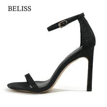 BELISS 2019 Peep toe Pumps Ladies Bling High Thin heels Women Pumps Sandals Hollow Sexy Woman Sandals Dress Shoes Big size S27-2 BELISS 2019 Peep toe Pumps Ladies Bling High Thin heels Women Pumps Sandals Hollow Sexy Woman Sandals Dress Shoes Big size S27-2