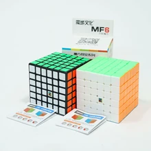 Магический куб MoYu Cubing, MF6, 6x6, черный, без наклеек, 6x6, магический куб, скоростная головоломка, специальный подарок, игрушки для детей, игрушки
