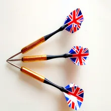 Популярные 3 шт./компл. и Сталь иглы игра Дартс с хорошим рейсы национального флага 16g 20 см dardos стреловидными поражающими элементами