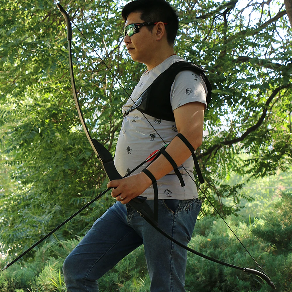 Tiro com Arco Longbow para cs Jogo de Guerra Arco da Mão Esquerda e Direita para Crianças Caça Reta Juventude 30 - 40lbs 18 Esporte e Lazer