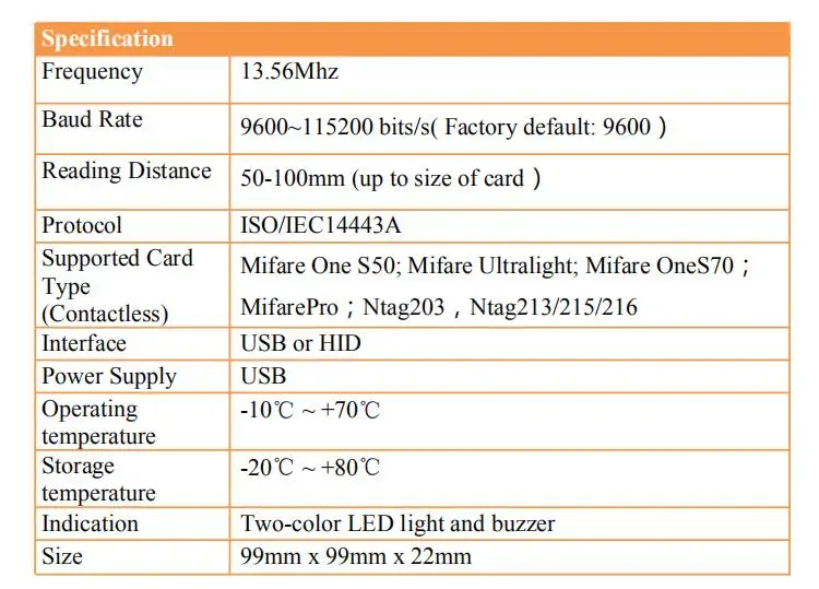 Mifare de Mesa 5301-leitor de Dupla Mhz com Interface Rakinda Finalidade Fixo 13.56 Usb Nfc - 6 de mesa fixo 13.56 mhz com interface usb
