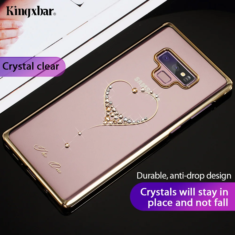 KINGXBAR Luxury Glitter Case for Samsung Galaxy Note 9 Thin Transparent Funda for Samsung Galaxy Note 9 Cover Diamond Cryatals   (2)