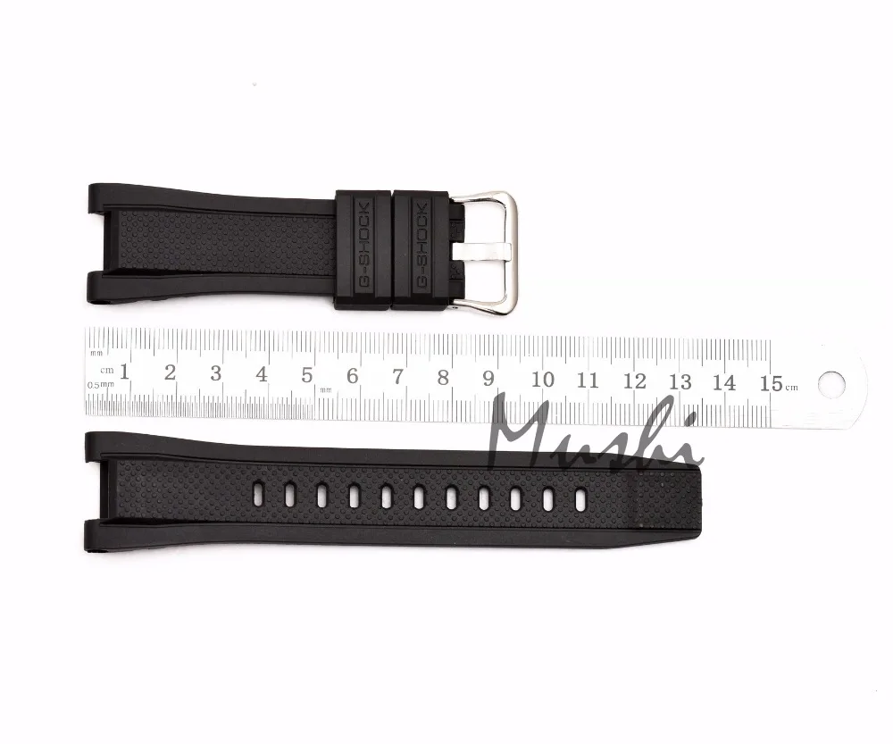 Черный силиконовый резиновый ремешок для часов Casio GST-W300G/W300/S300G/S300/S210B/S100G/S110/W100/W-110 резиновый ремешок для часов+ инструмент