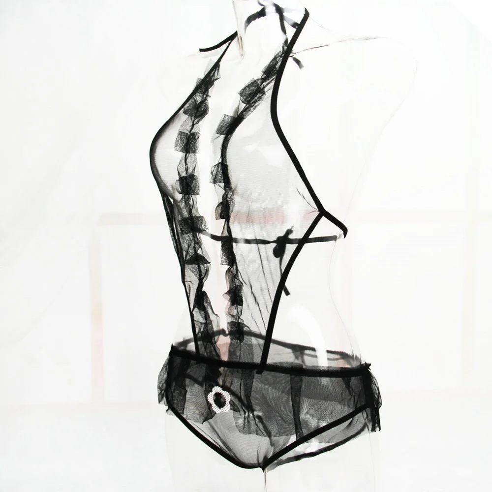 Hot New Sexy Lingerie Hollow Out Sexy Underwear Open Cup Crotchless Sexy Teddy Halloween Erotic Lingerie Sexy Costumes For Women