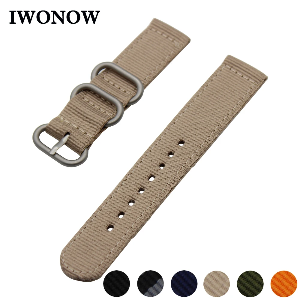 

Nylon Watch Band 18mm 20mm 22mm 24mm for Baume & Mercier Stainless Steel Pin Buckle Strap Wrist Belt Bracelet Black Blue Green