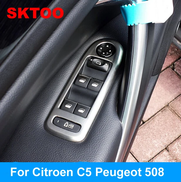 SKTOO для Citroen C5 peugeot 508 модифицированные специальные декоративные стеклоподъемник переключатель/подлокотник коробка ремонт внутренняя световая панель