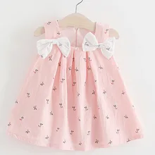 Забавное платье-пачка с бантом для маленьких девочек праздничное платье для первого дня рождения для маленьких девочек детское платье принцессы без рукавов; Прямая поставка; 2