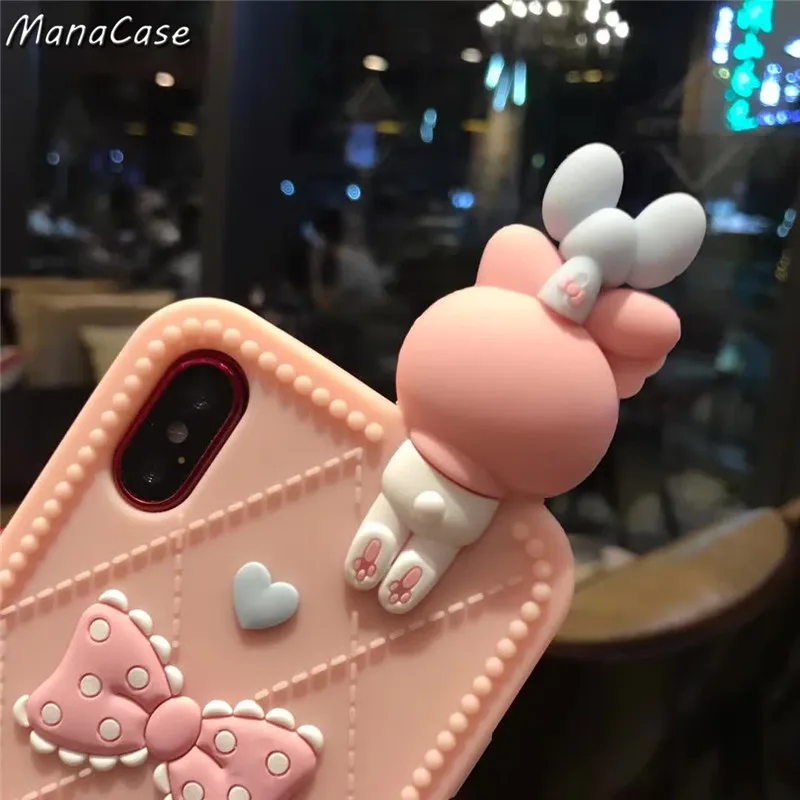 Симпатичный чехол в японском стиле с 3D коричной мелодией для iPhone 11 Pro Max X XS MAX XR 6 6s 7