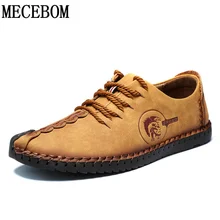 Holgazanes de los hombres zapatos de cuero de moda de Calidad de la Marca resbalón-en los planos de los hombres zapatos casuales mocasines tamaño 39-44 L601M