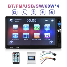Più nuovo 7 “LCD Autoradio 2 Din Auto Lettore Mp5 Con Mirroring Android Bluetooth Multimedia Car Radio Stereo FM USB car Audio Radio