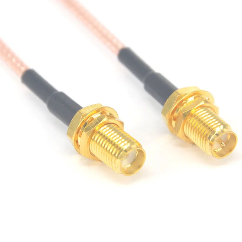 

100 Pieces Extension cable RP SMA female Jack to SMA female Jack connector pigtail cable RG316 15CM