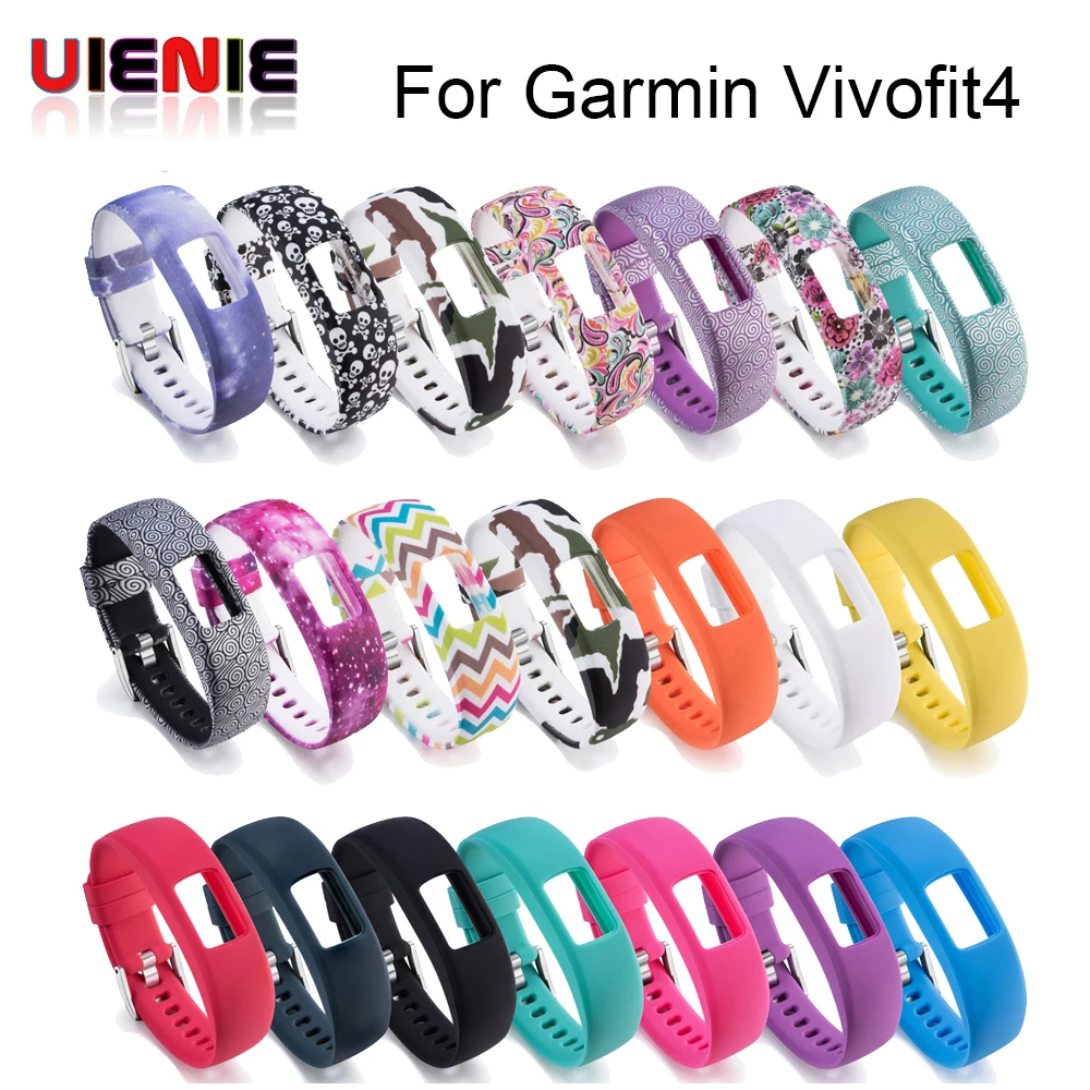 Сменный силиконовый ремешок S L для наручных часов Garmin Vivofit 4 фитнес-трекер Ремешки