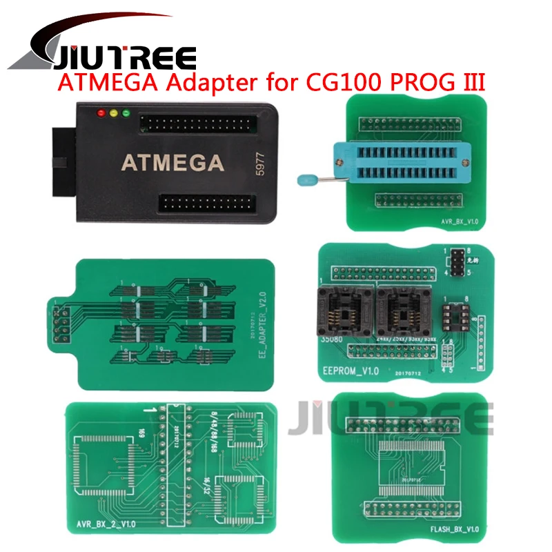 

JIUTREE ATMEGA Adapter for CG100 PROG III Airbag Restore Devices with 35080 EEPROM and 8pin Chip