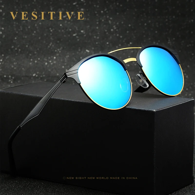 

VESITIVE 2017 Fashion Mens Sunglasses Brand Designer Retro Metal Frame Driving Glasses Polarized Lens Sun Glasses for Men Women