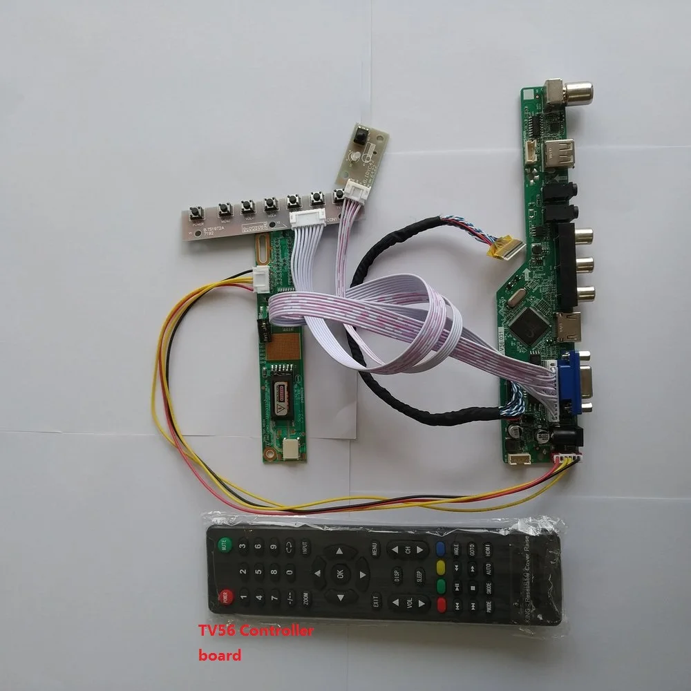 

for LP133X3 Resolution 1 lamps 13.3" Digital Signal Mother Board Module TV Controller Board 20pin AV VGA 1024X768